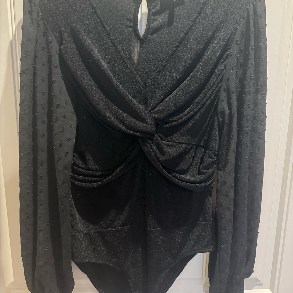 Black Long Sleeve Bodysuit
